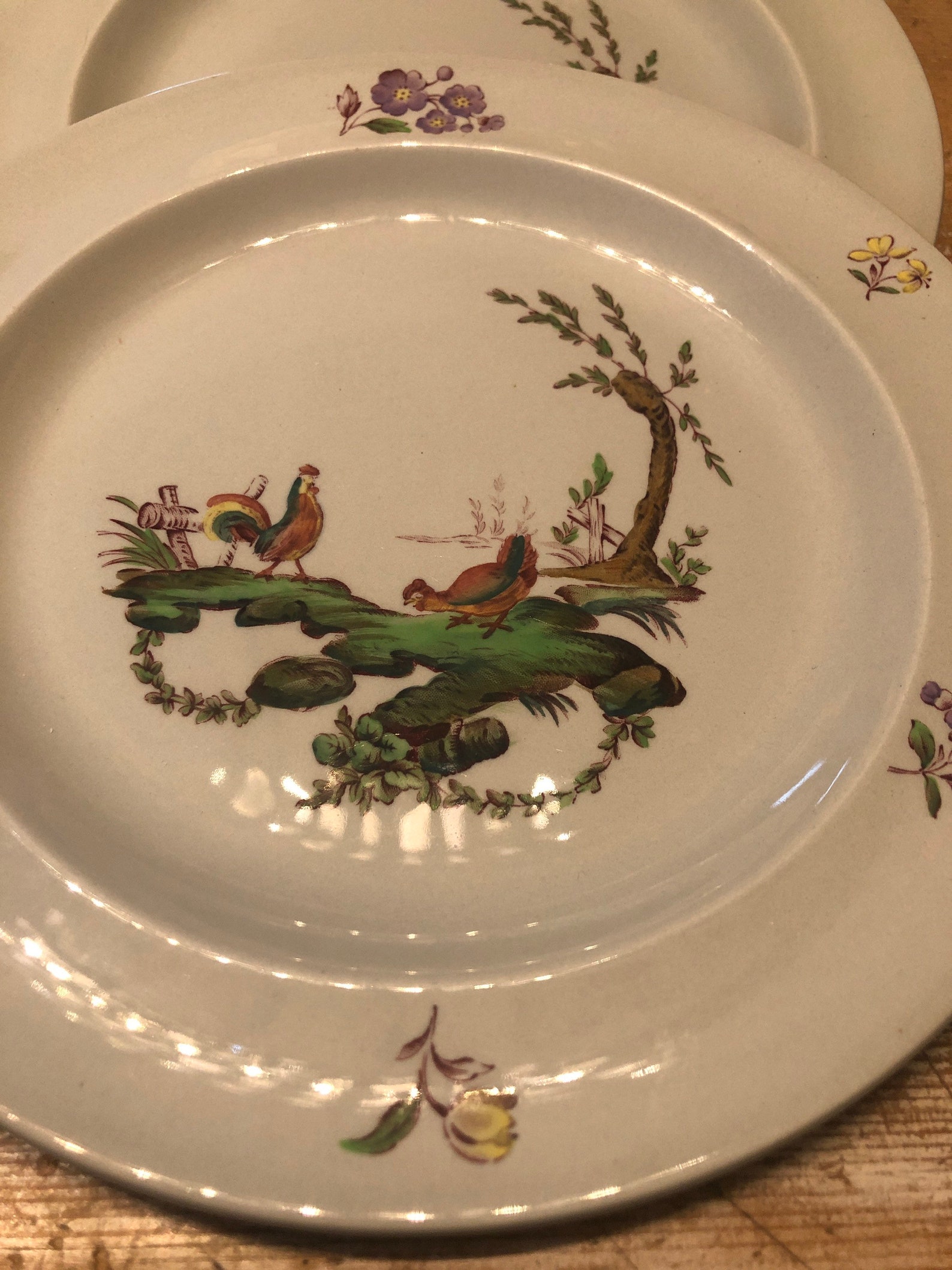 Wedgewood Mennecy 8 Inch Plates in Perfect Condition Made in Etsy
