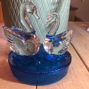 Cisnes de vidro colecionáveis vintage Cristello