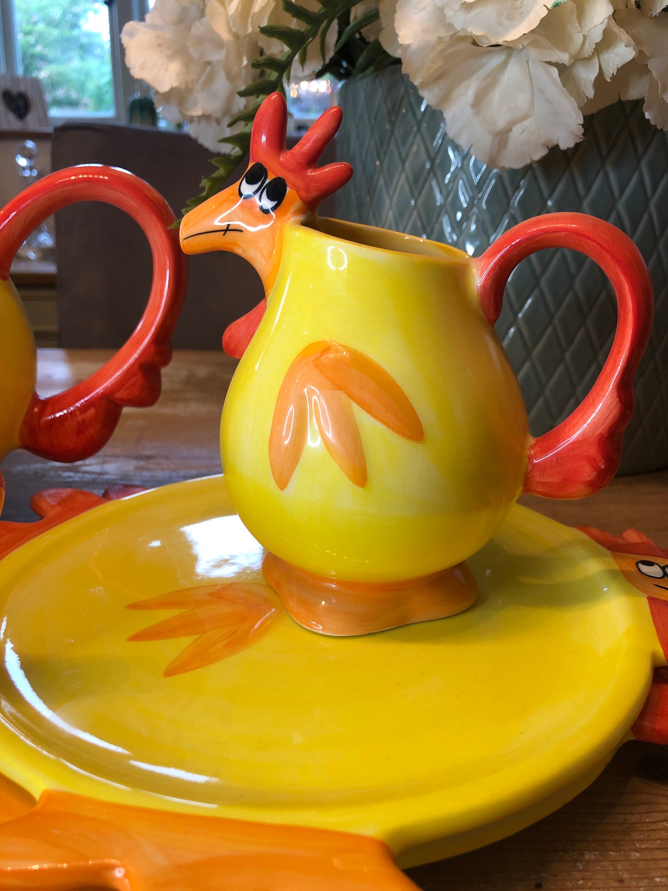 Funky breakfast designed for Debenhams teapot 2ltr milk Etsy