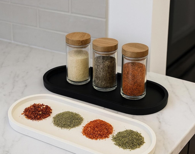 Minimalist Concrete Oval Tray: Modern Catch-All Dish for Jewelry, Keys