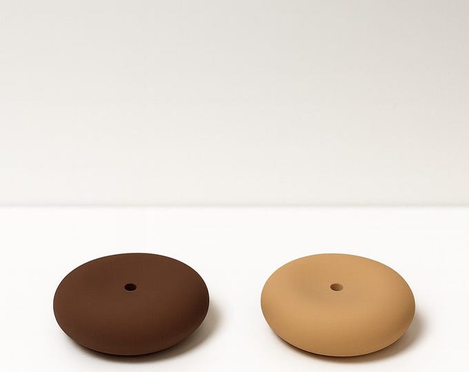 Handmade Donut Concrete Incense Burner: Modern Minimalist Decor