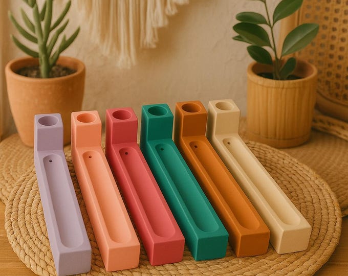 Concrete Incense Holder: Minimalist Cement Incense Burner