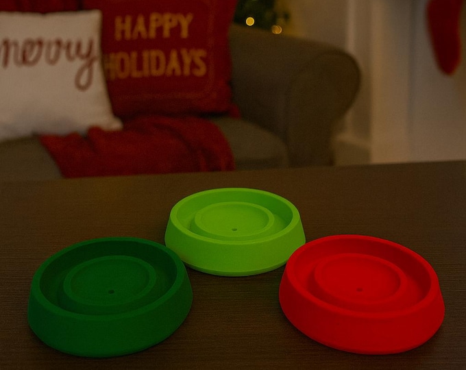 Handmade Concrete Incense Holder: Incense Stick, Palo Santo, Cone & Sage Burner - Christmas themed