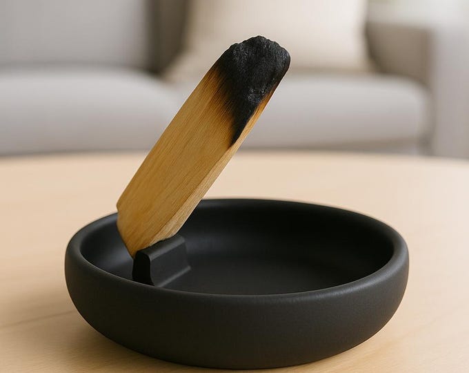 Handmade Concrete Palo Santo Holder: Minimalist Boho Decor