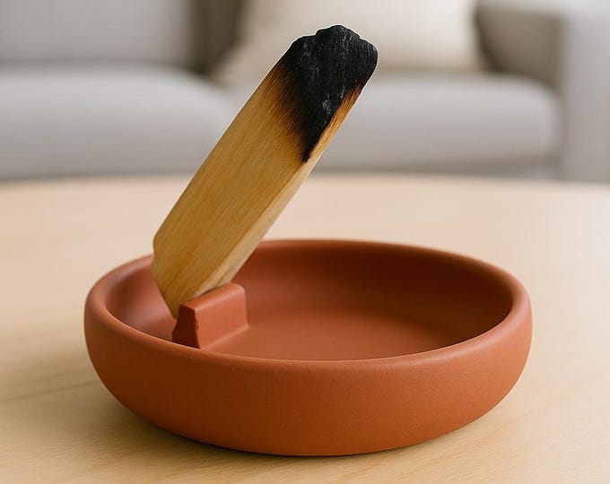 Handmade Concrete Palo Santo Holder: Minimalist Incense Burner