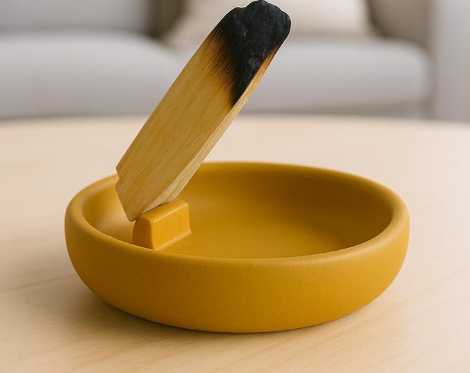 Handmade Concrete Palo Santo Holder: Modern Boho Decor