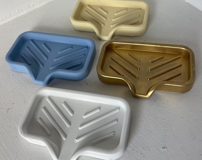 Concrete Draining Soap Dish in 2024 Winter Color Collection