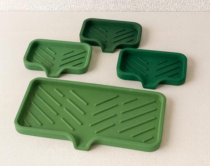 Concrete Soap Dish with Drainage: Modern Bathroom Soap Holder