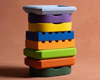 Concrete Soap Dish - Modern Minimalist Soap Holder - Mid Century Modern Bathroom Decor - Industrial Sink Accessory - Self Draining Soap Tray