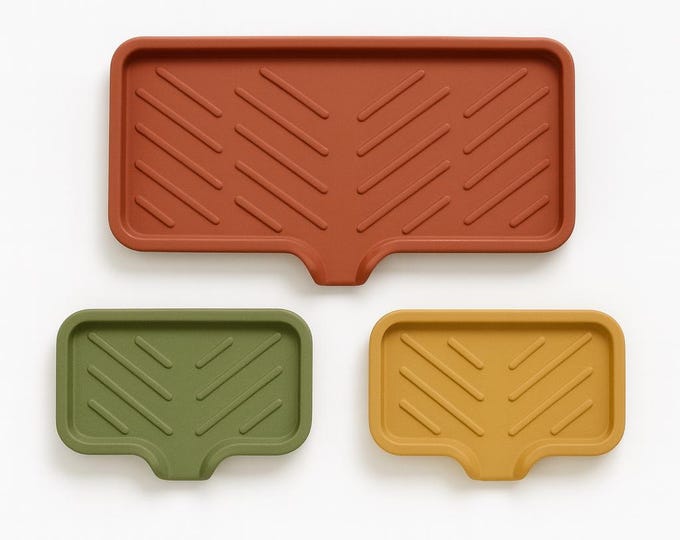 Concrete Soap Dish with Drainage: Modern Bathroom Soap Holder