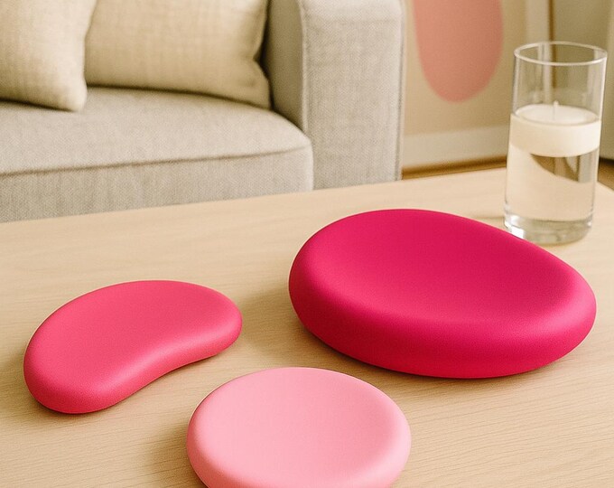 Minimalist Concrete Tray Set of 3: Modern Home Decor