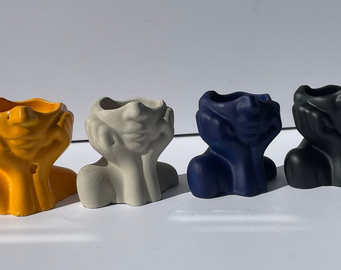 Abstract Face Flower Pot - 2023 Color Collection