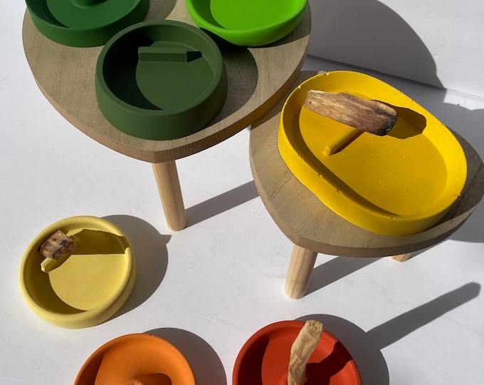 Concrete Minimalist Palo Santo Holder