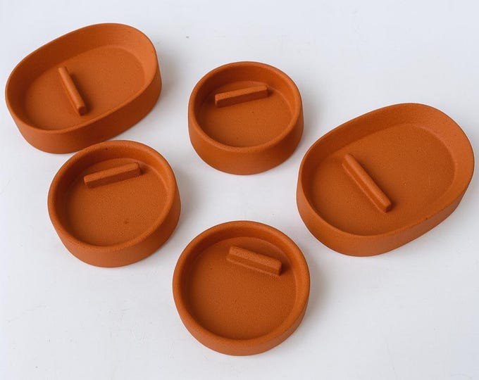 Handmade Concrete Incense & Palo Santo Holder Set - Minimalist Home Decor