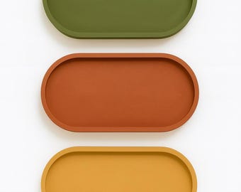 Handmade Concrete Vanity Tray: Modern Minimalist Catchall