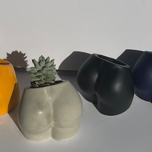 Booty Shaped Concrete Planter - 2023 Color Collection