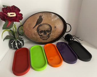 Halloween Concrete Oval Tray