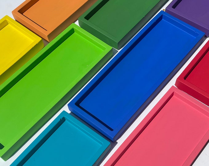 Concrete Tray Rectangular Shaped Decorative Tray