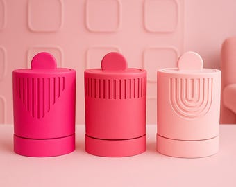 Handmade Concrete Planter: Boho Chic Succulent, Candle & Jewelry Holder