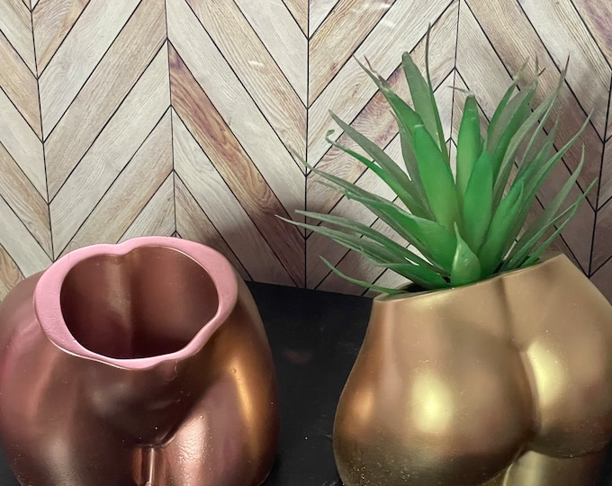 Booty Shaped Concrete Planter