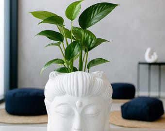 Buddha Planter and Pot handmade of Concrete