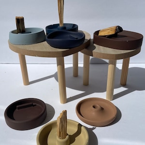 Concrete Minimalist Palo Santo Holder