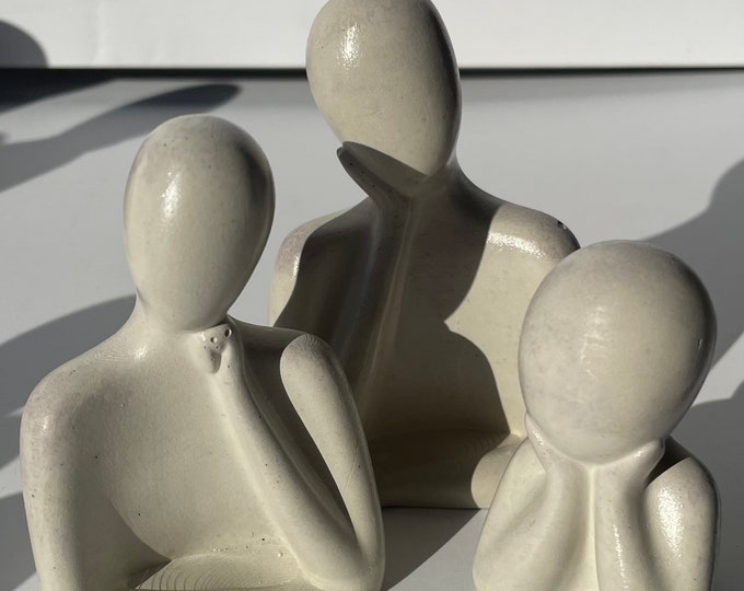 Family Silhouette Statues handmade of concrete