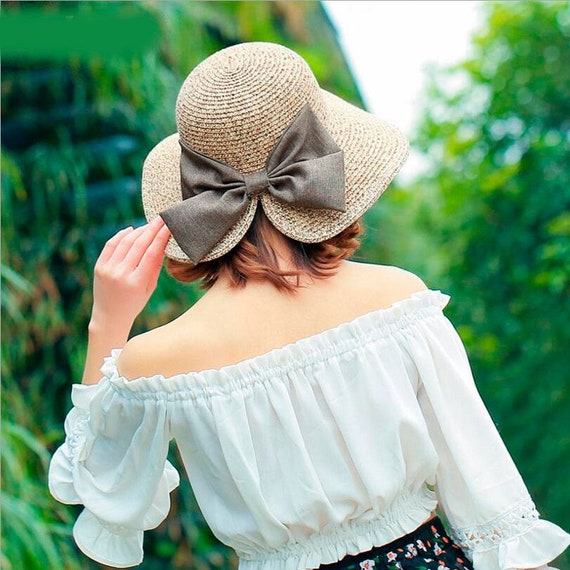 Vintage Summer Straw Hat Beach Hat With 