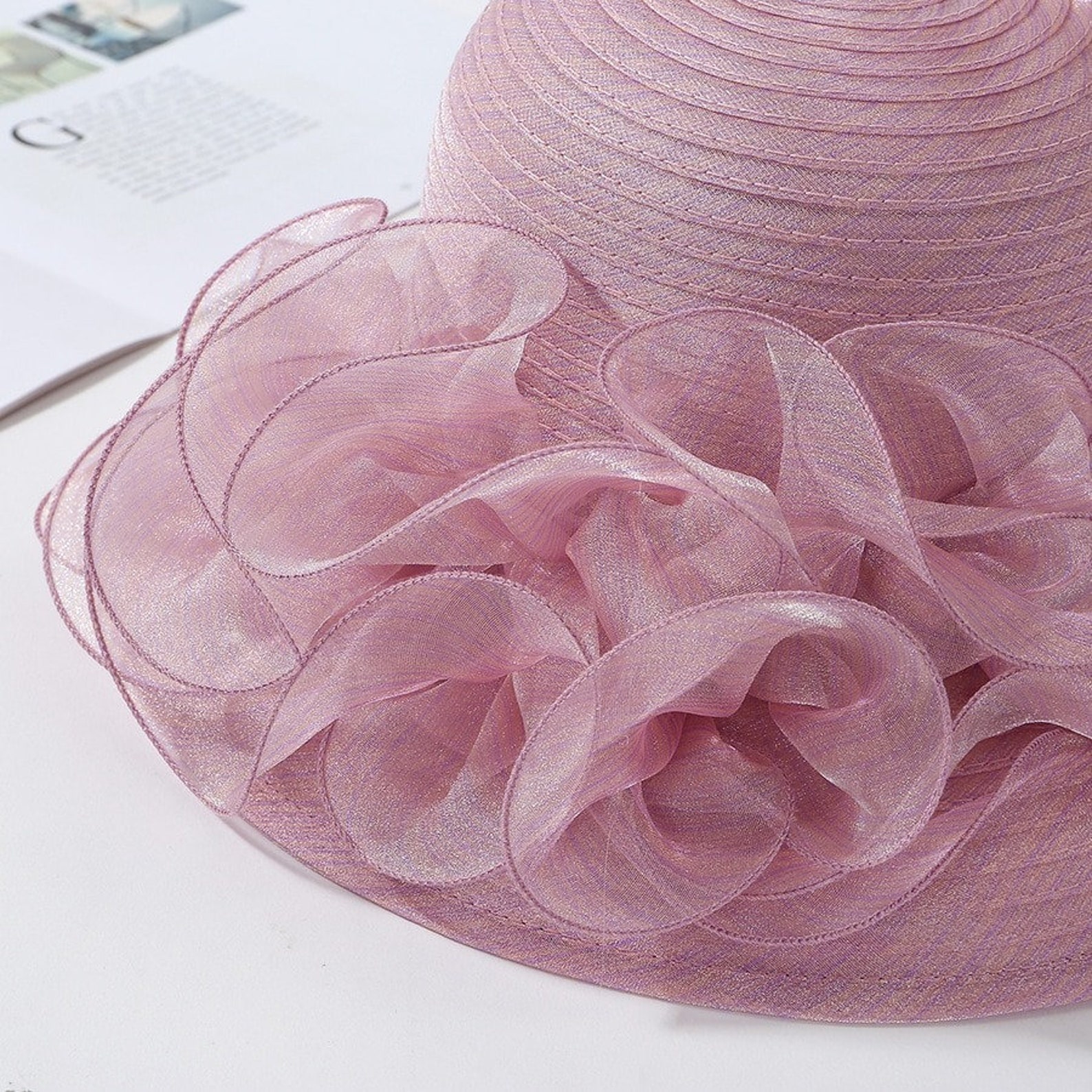 Church Hats Women Flower Summer Wedding Hat Sun Hatsfemale Etsy