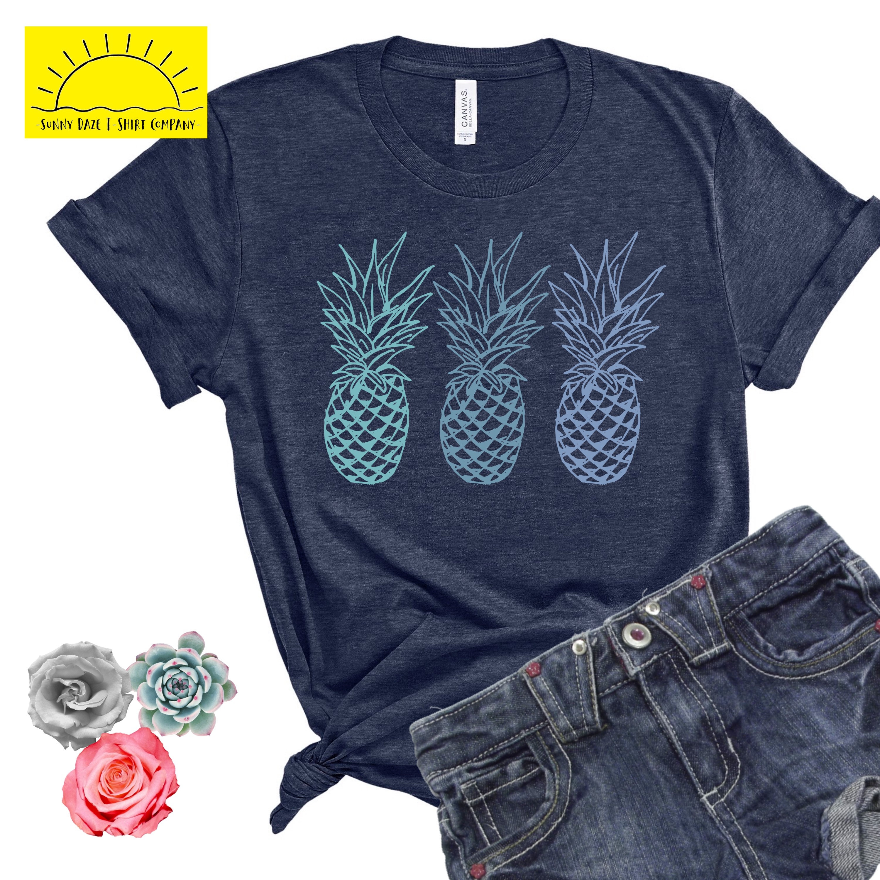 Pineapple Shirt Pineapple Graphic Shirt Pineapple Cute - Etsy