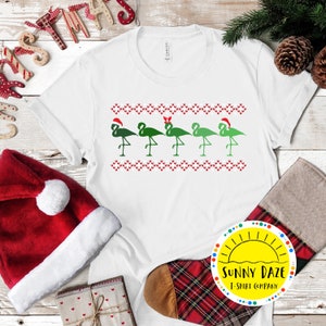 Christmas Flamingo Shirt | Flamingo Lover | Flamingos | Flamingo Graphic Tee | Flamingo Gift | Women&#39;s Shirt | Animal Shirt | Animal Lover