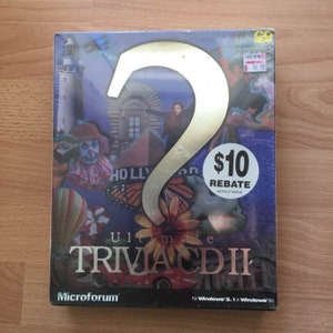 Ultimate Trivia II CD Microforum PC Windows (1998) Boxed Sealed Rare Vintage