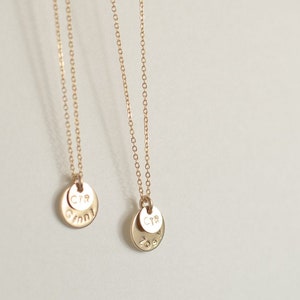 Personalisierte CTR Halskette, Taufgeschenk, LDS Taufe Halskette, Gold gefüllte Disc Kreis Halskette, gestempelt Halskette, primäre Geschenk Halskette