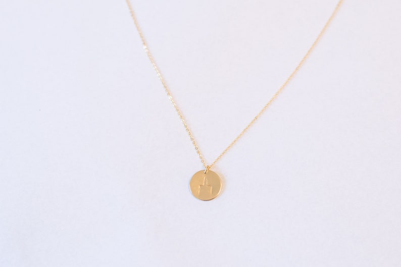 Gold Filled Necklace LDS Temple Necklace LDS Wedding Gift Young Women Necklace Nauvoo Illinois Temple Necklace