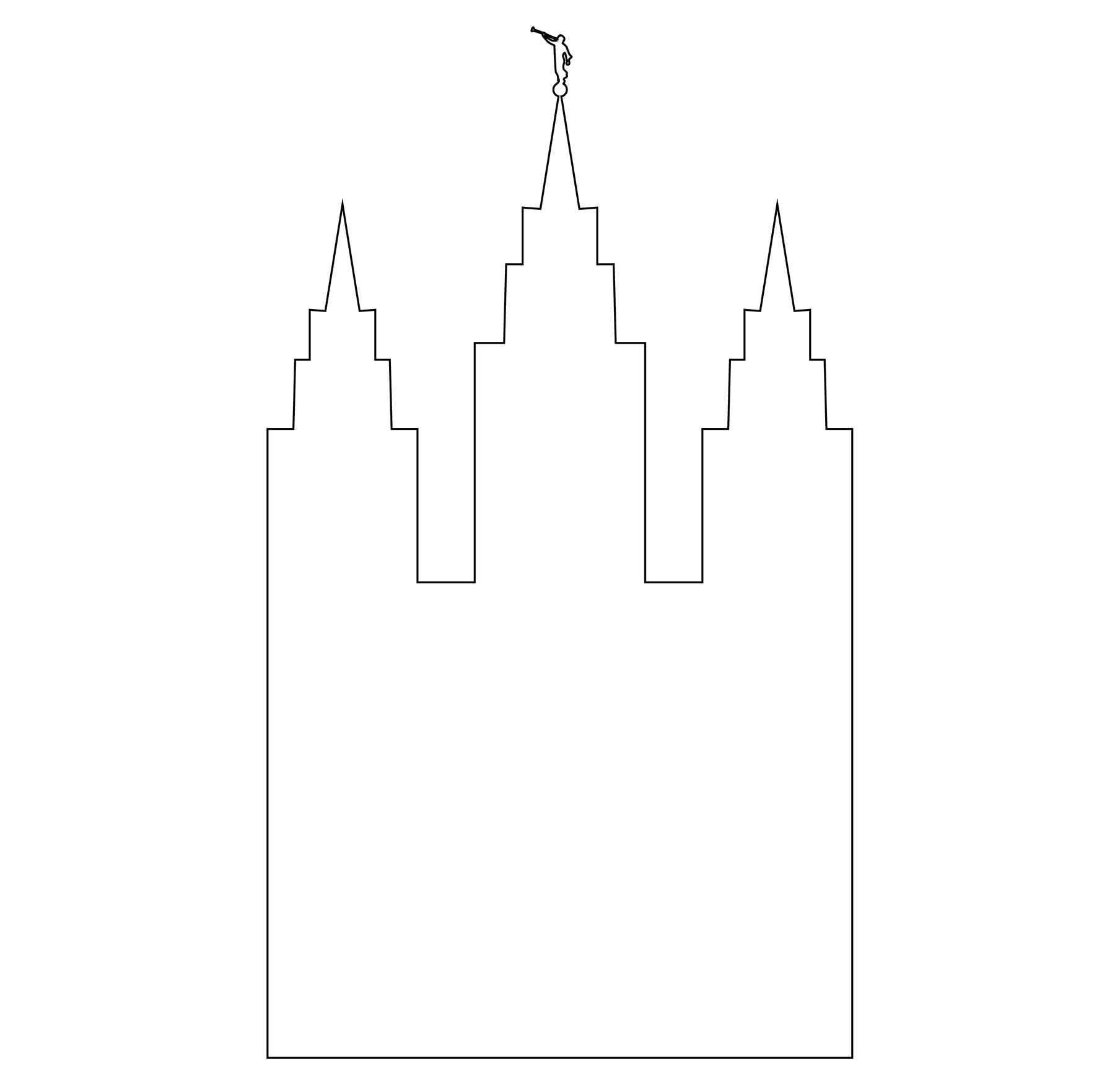 Salt Lake City LDS Temple Outline Simple LDS Temple Outline - Etsy ...