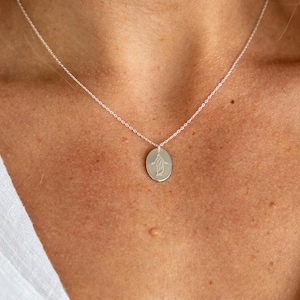 Dainty Christus Necklace in Sterling Silver, Christian Necklace, Christ Necklace, Jesus Necklace, Jesus Pendant, Religious Necklace