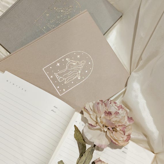Linen Christus Journal • LDS Gift • Bible Study Notebook • Christian Journal • General Conference Gift • Ministering Gift • Missionary Gift
