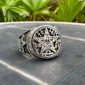 Tetragrammaton Ring Tetragrammaton Pentagram Ring Solomon