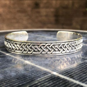 Handcrafted 925 Sterling Silver Celtic Knot Bracelet Endless Infinity Viking Knot Irish Bracelet Silver Jewelry Accessories Gift by VINTZ