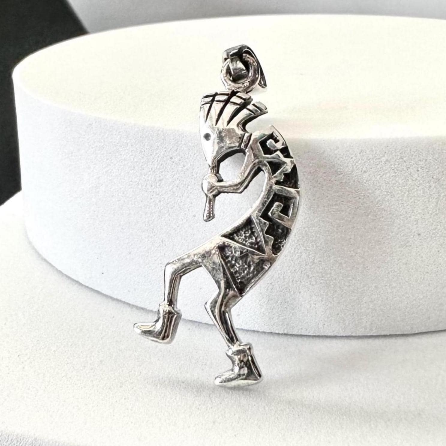 手作り925スターリングシルバーホピココペリペンダントインディアン 