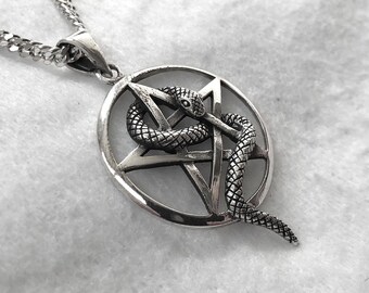 Simbolo Pentagramma Invertito Simboli Wiccan Croce Di Zolfo Cerchio Di Incantesimi Runici Rosso - Foto 4