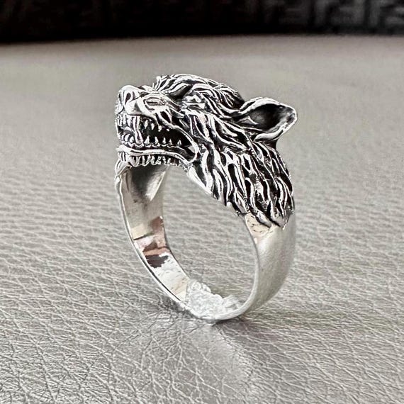 Mythologie Nordique Chevaliere Homme Loup Bague Viking Le Loup Des
