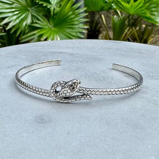 Silverly Bracciale Rigido A Onde Zig-Zag In Argento Sterling 925 - Gioiello Minimalista Donna