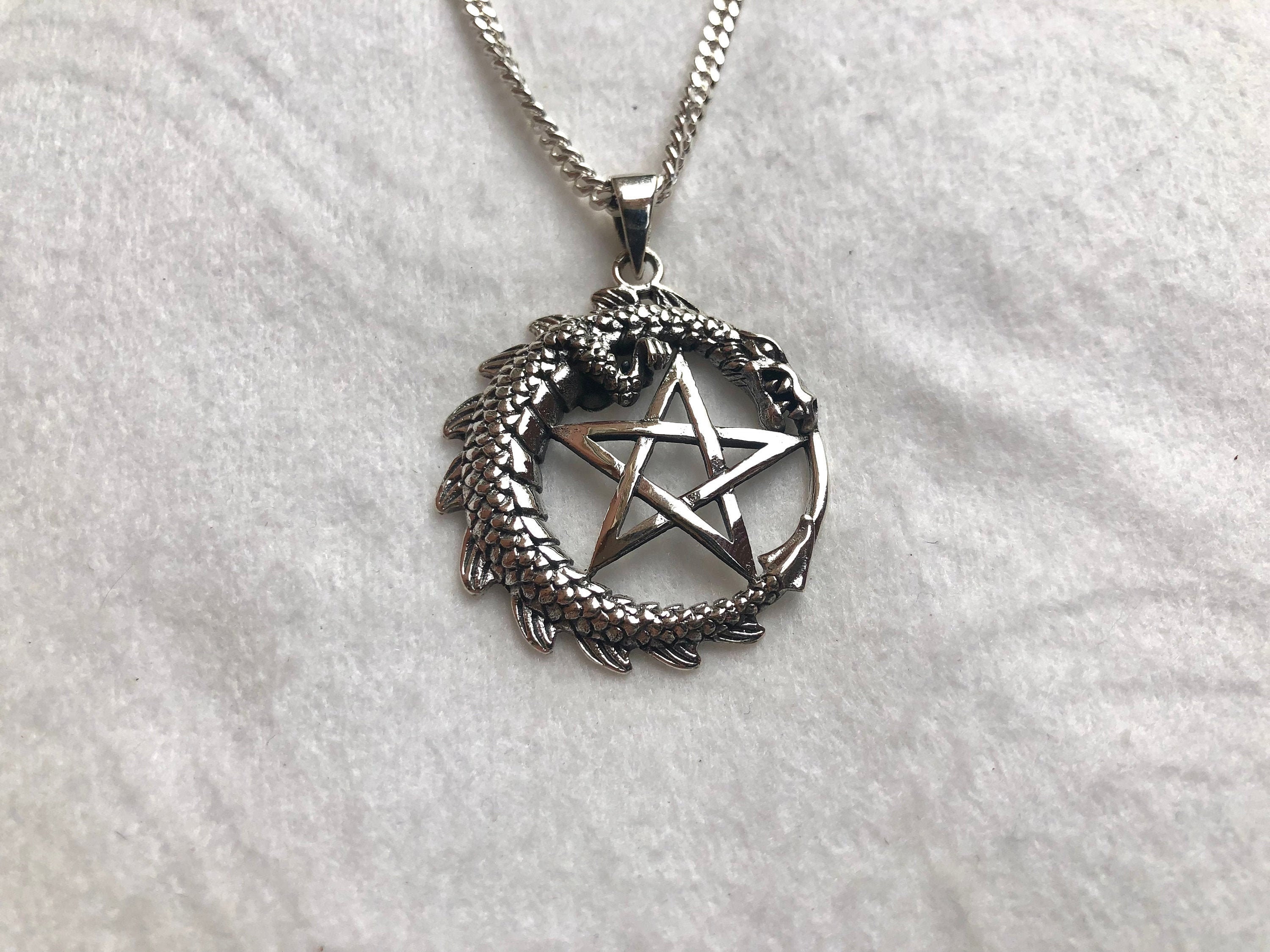 Pentagram sterling silver necklace in silver - Rick Owens | Mytheresa