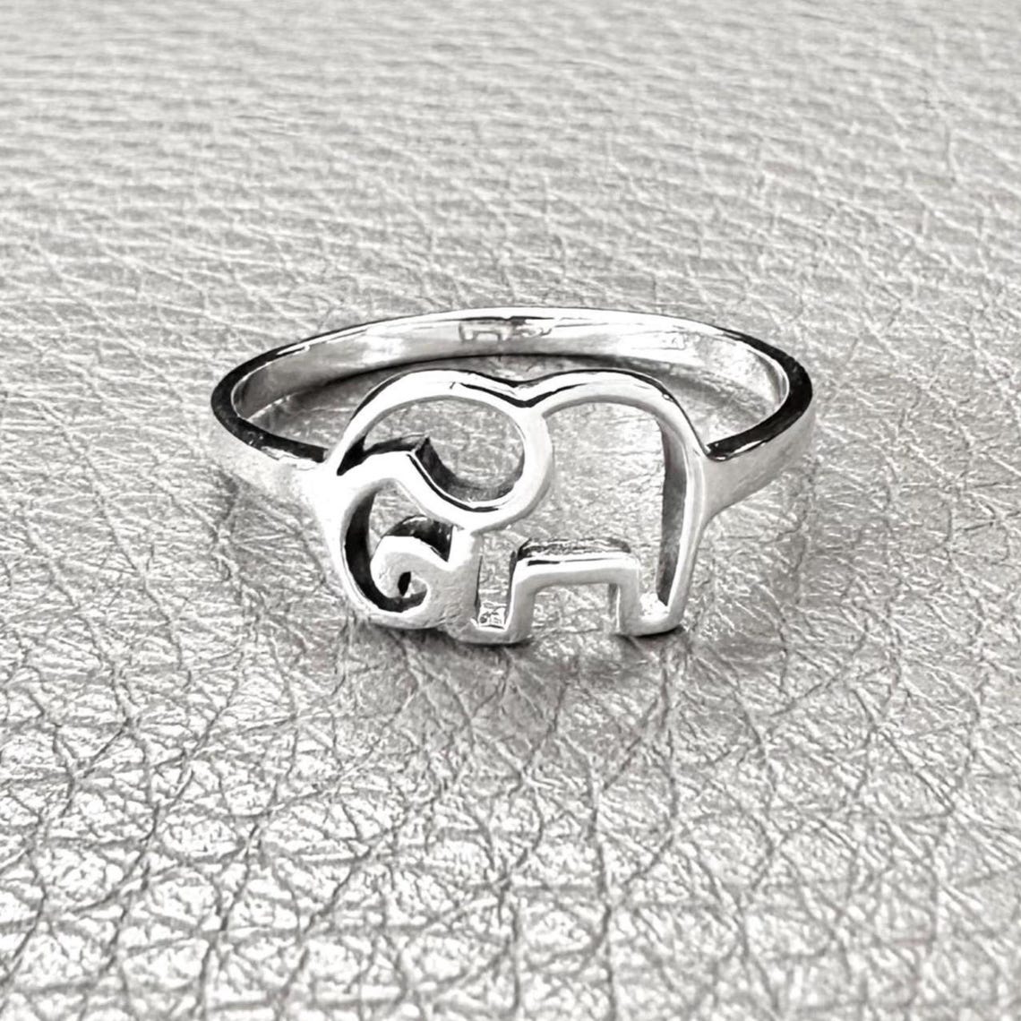 Handcrafted 925 Sterling Silver Elephant Ring Thailand National Animal ...
