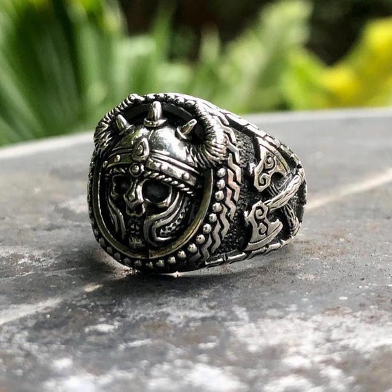 Handcrafted 925 Sterling Silver Viking Warrior Berserker Barbarian