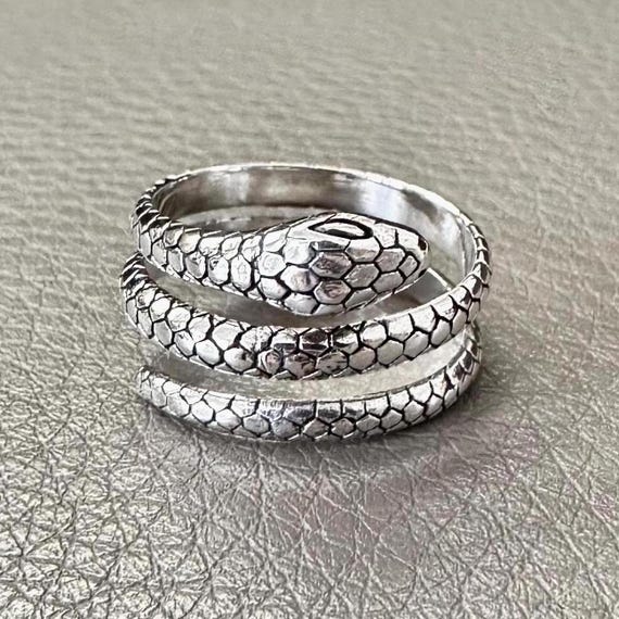 Bijoux Bague Gucci Homme Serpent Argent Sterling Bague Ouroboros