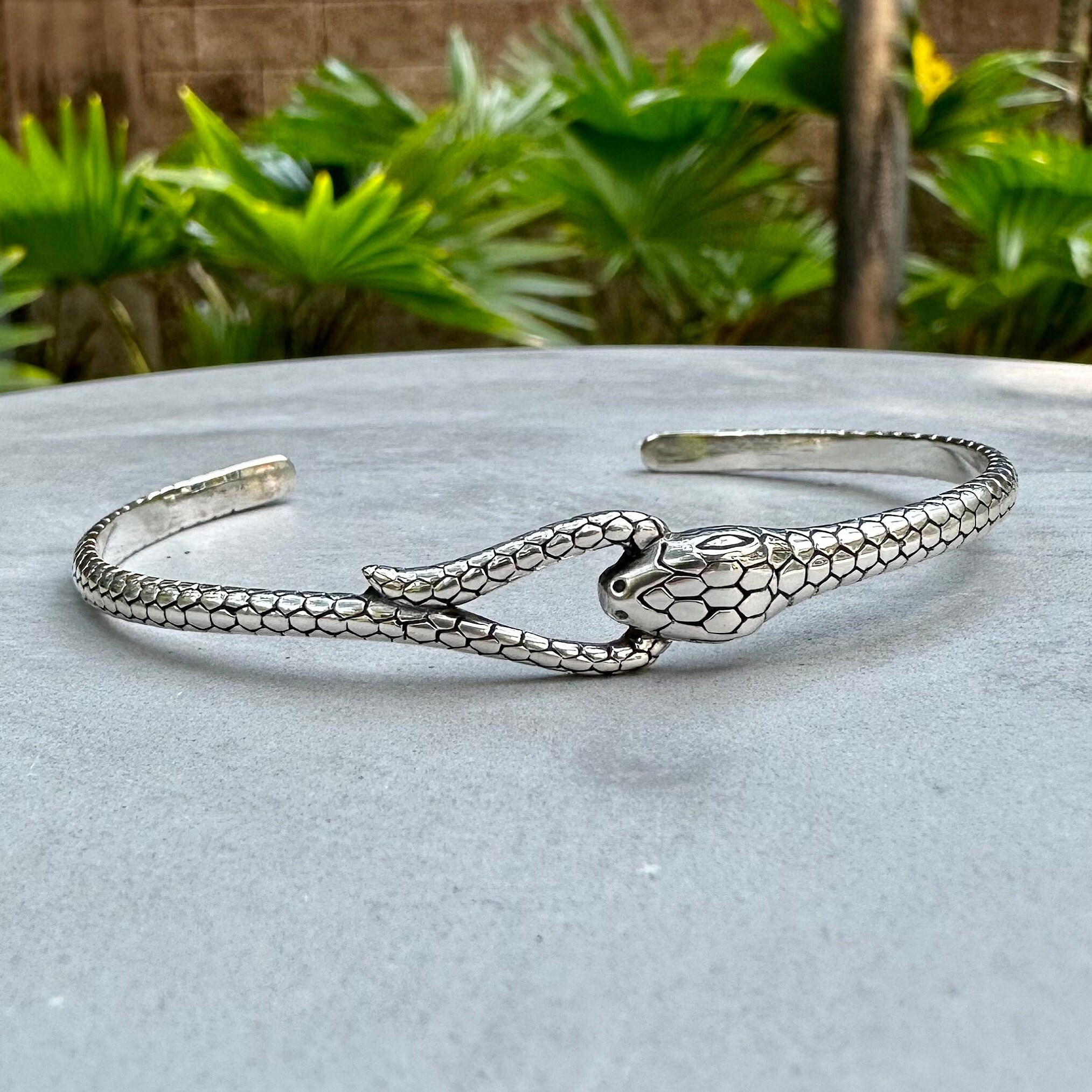 Bracciale a serpente in argento sterling 925 per donna, bracciale corto da 15,5 cm, catena a serpente larga 3 mm, gioielli in argento minimalisti
