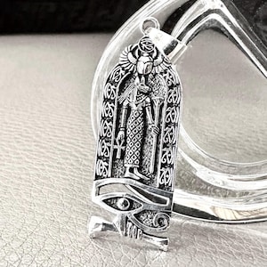 Handcrafted 925 Sterling Silver Bastet Pendant Ancient Egyptian Goddess Amulet Talismans Pendant/Necklace Silver Jewelry Gift by VINTZ