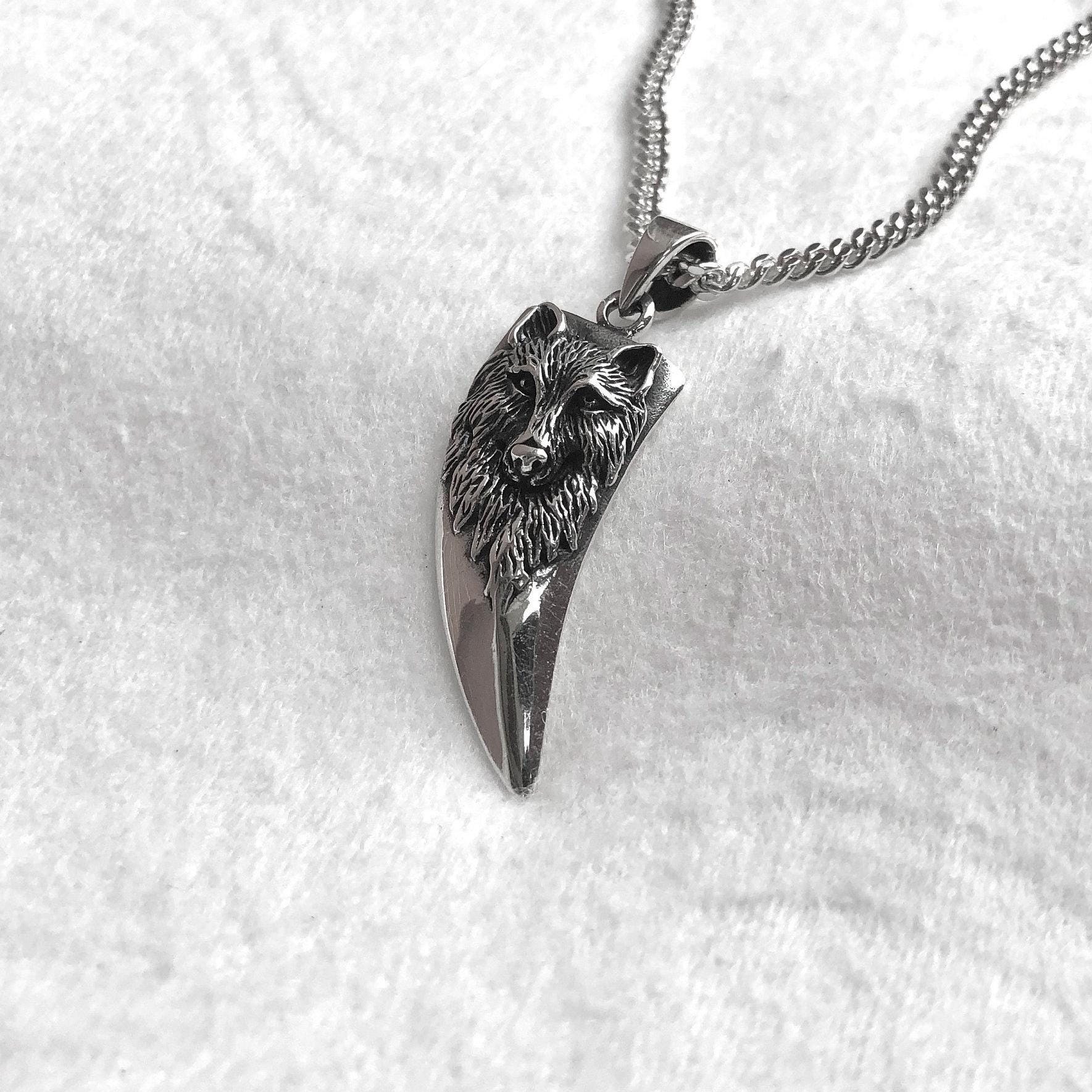 ハンドメイド 925 スターリングシルバー フェンリルの牙 バイキング